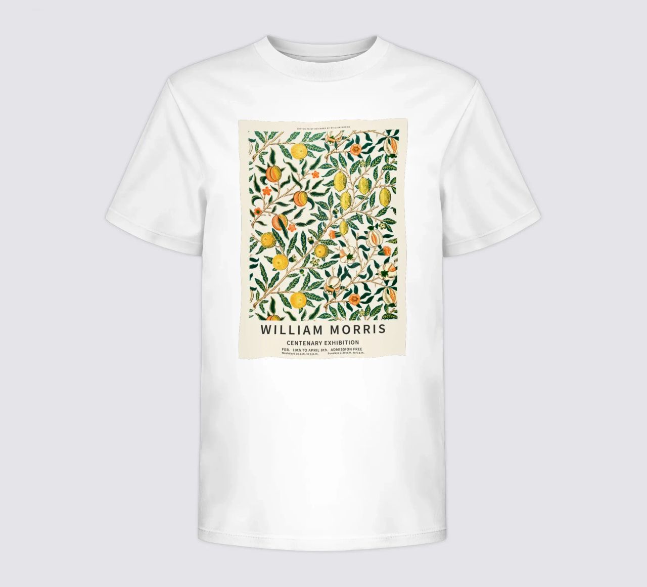 william morris-tree wit fruit t-shirt enfant de Art Crew Kbm