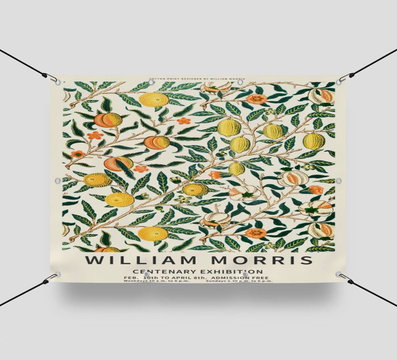 william morris-tree wit fruit bâche pvc de Art Crew Kbm