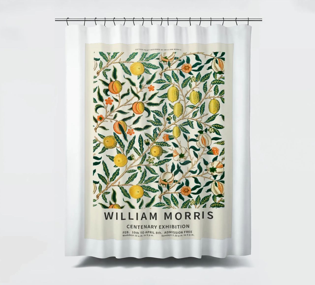 william morris-tree wit fruit rideau de douche de Art Crew Kbm