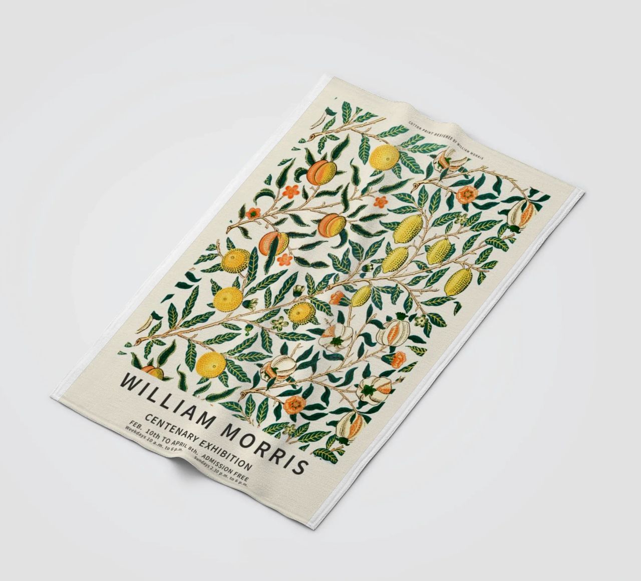 william morris-tree wit fruit plaid polaire de Art Crew Kbm