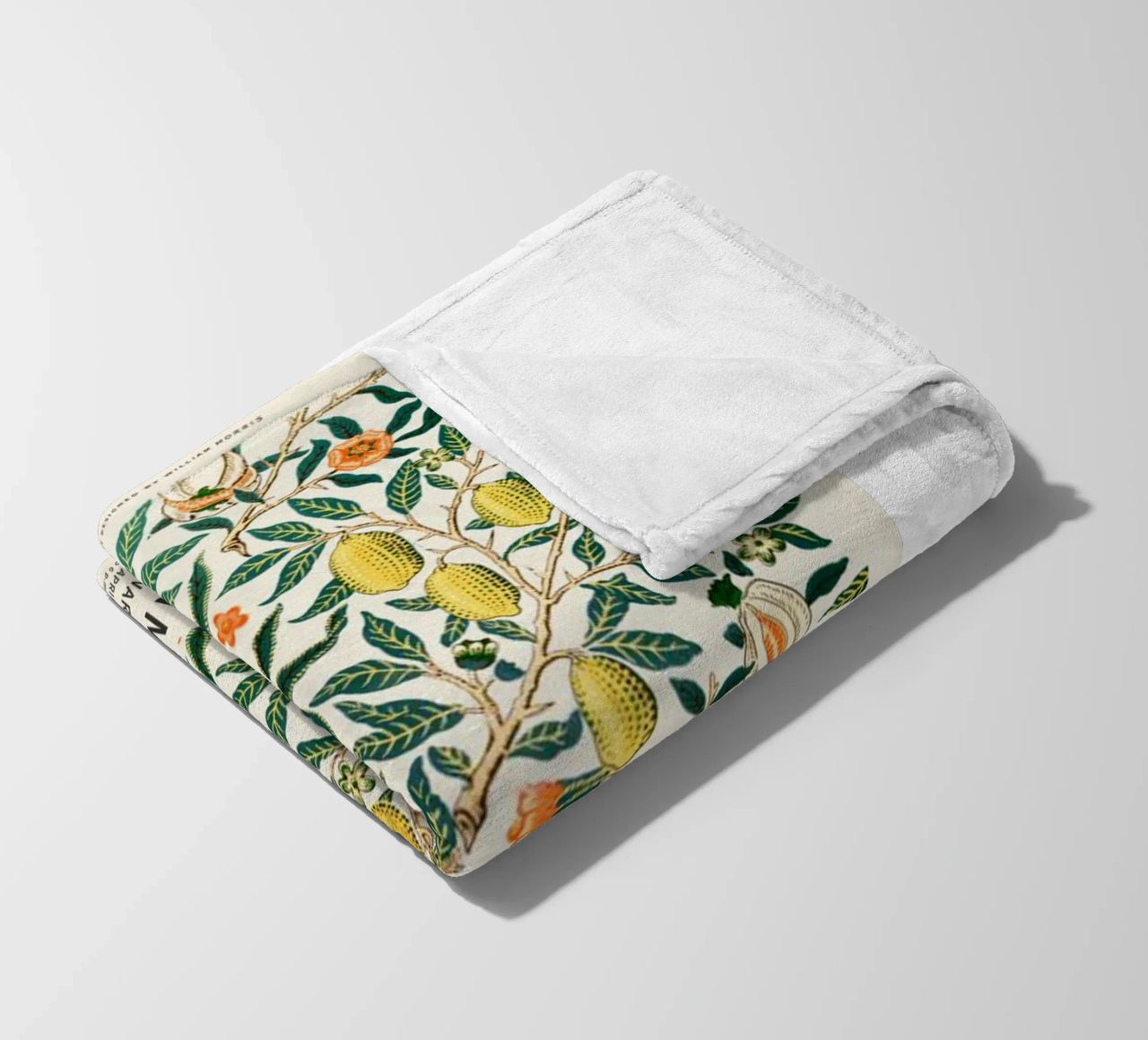 william morris-tree wit fruit plaid polaire de Art Crew Kbm