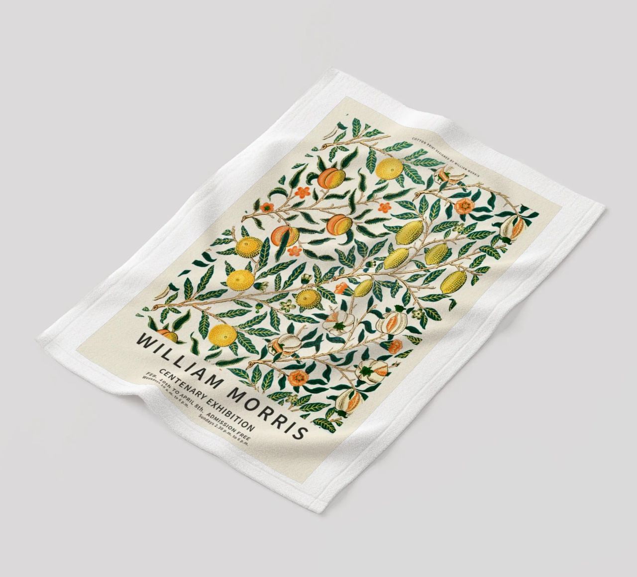 william morris-tree wit fruit plaid polaire de Art Crew Kbm