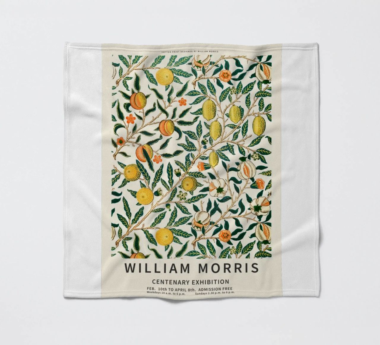 william morris-tree wit fruit plaid polaire de Art Crew Kbm