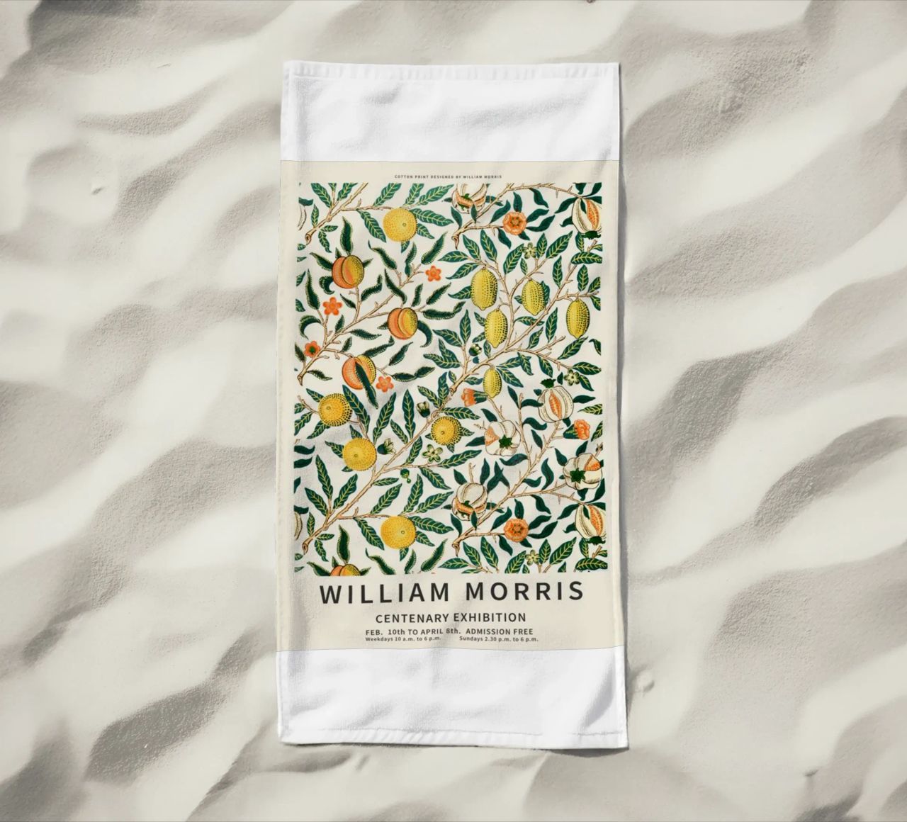 william morris-tree wit fruit serviette de plage de Art Crew Kbm