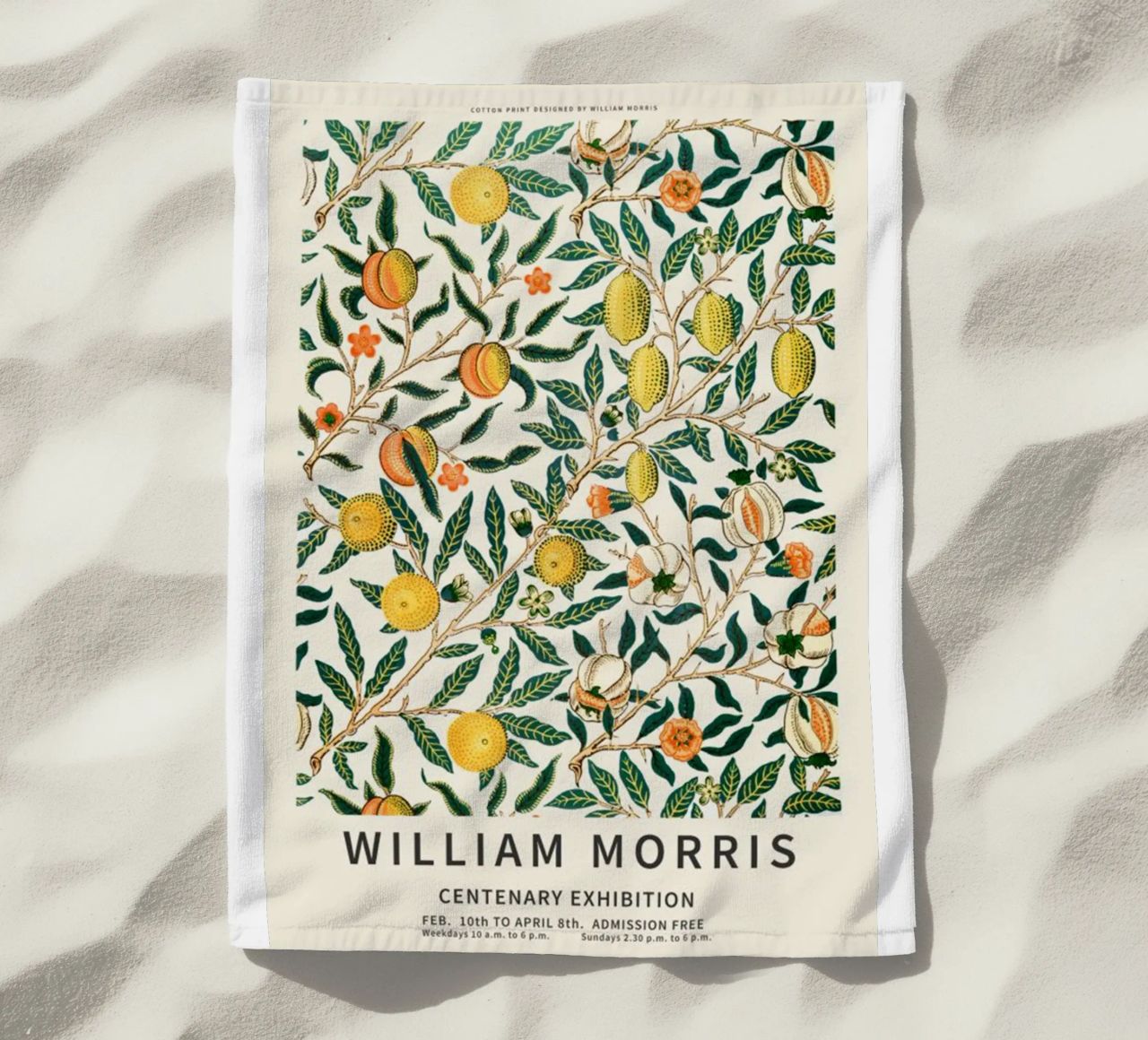 william morris-tree wit fruit serviette de plage de Art Crew Kbm