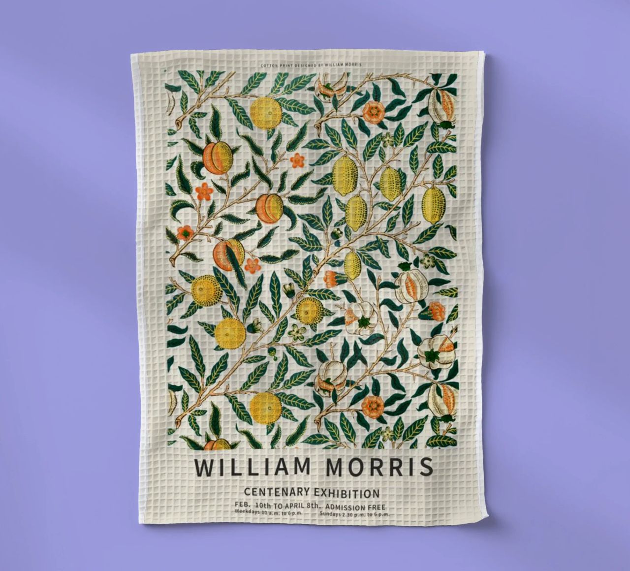 william morris-tree wit fruit torchon de Art Crew Kbm