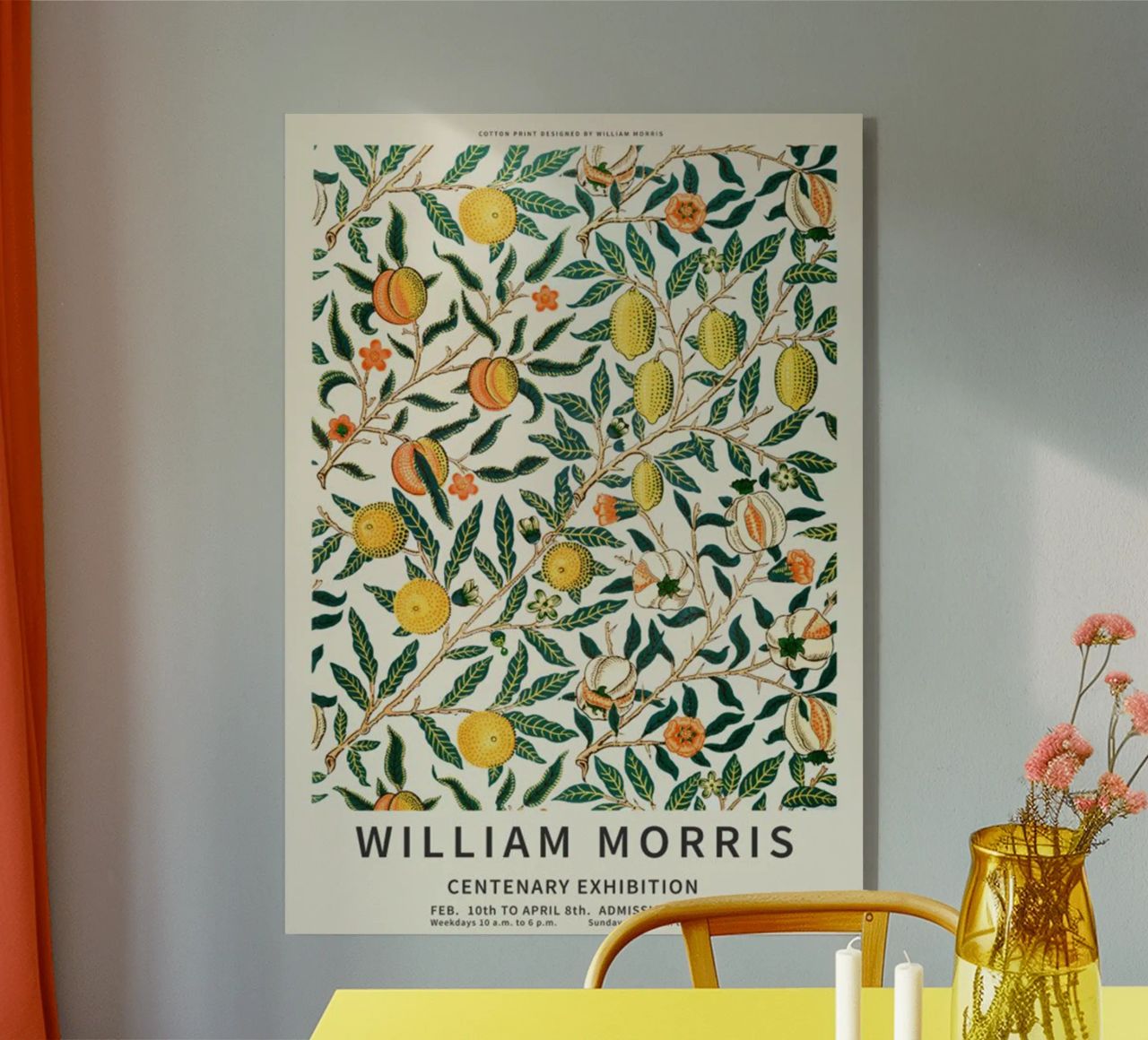 william morris-tree wit fruit plexiglas de Art Crew Kbm