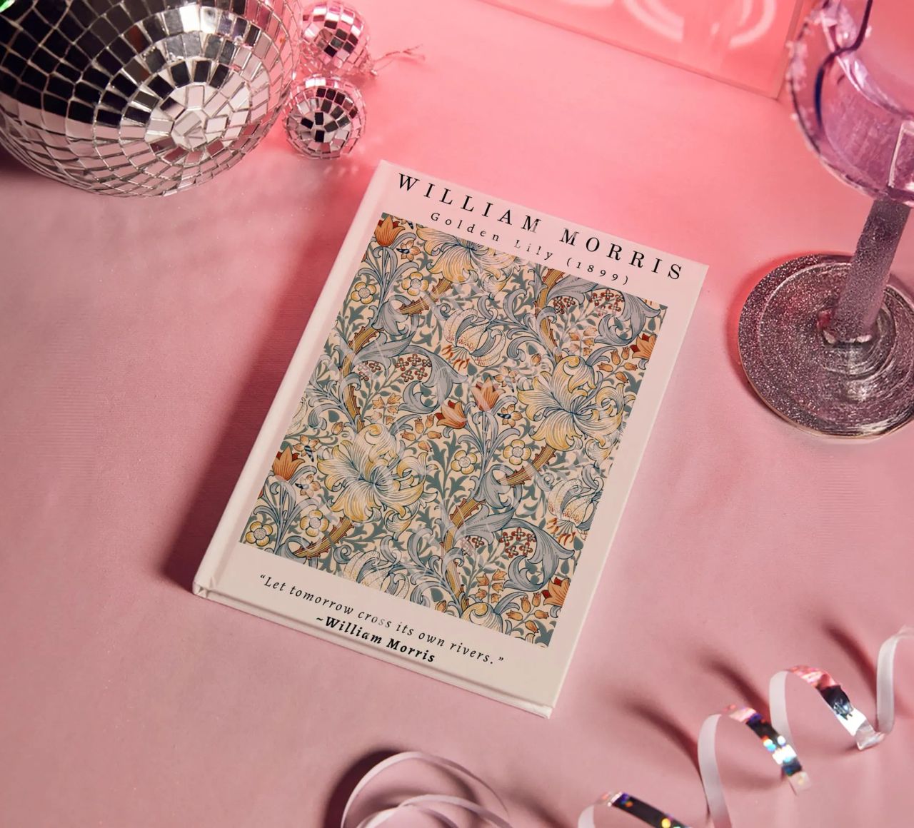 william morris-plantation de lys carnet de notes de Art Crew Kbm