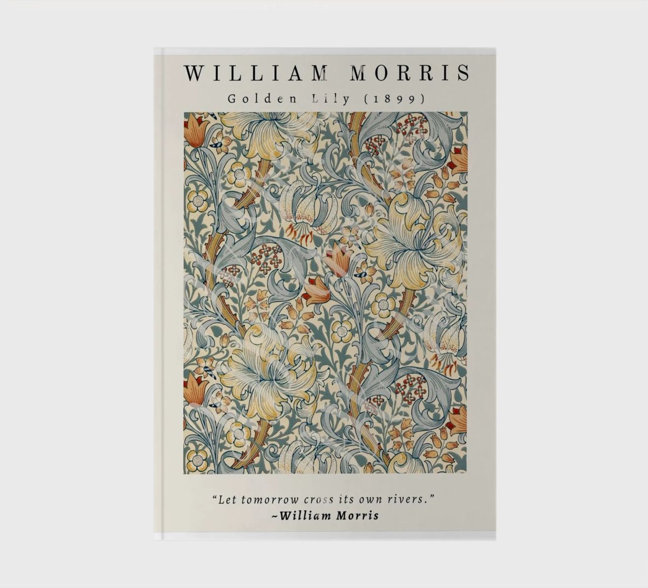 william morris-plantation de lys carnet de notes de Art Crew Kbm