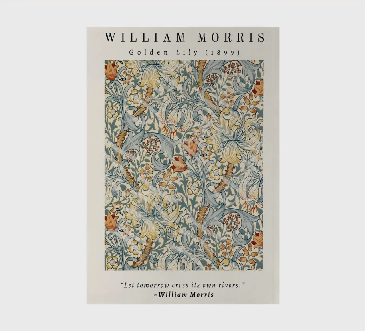 william morris-plantation de lys carnet de notes de Art Crew Kbm