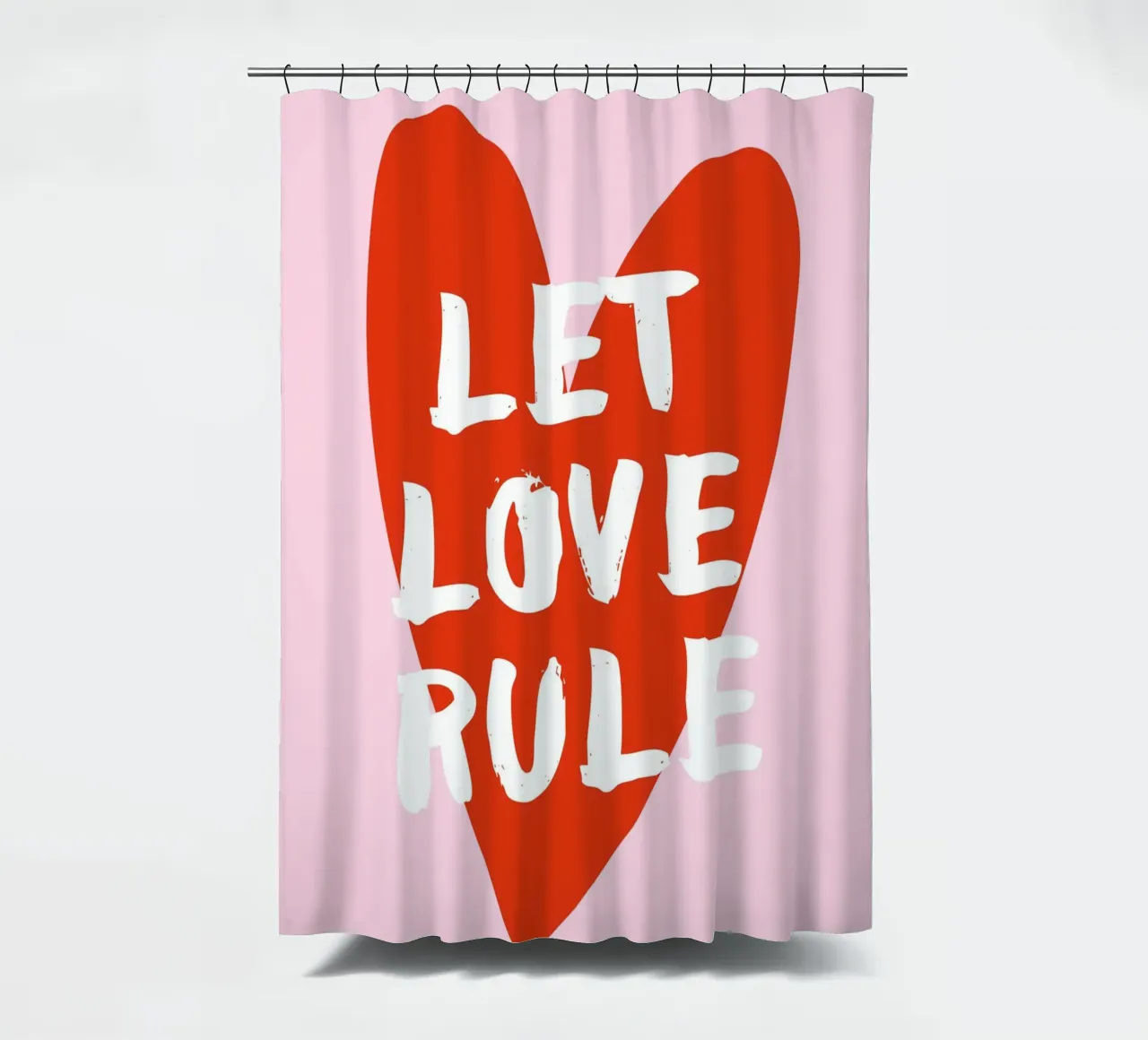 Let love rule rideau de douche de Ohkimiko