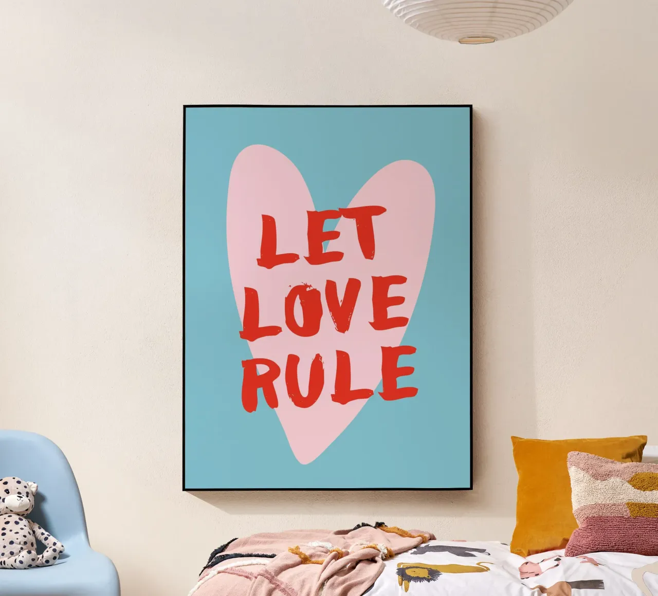 Let love rule plexiglas de Ohkimiko