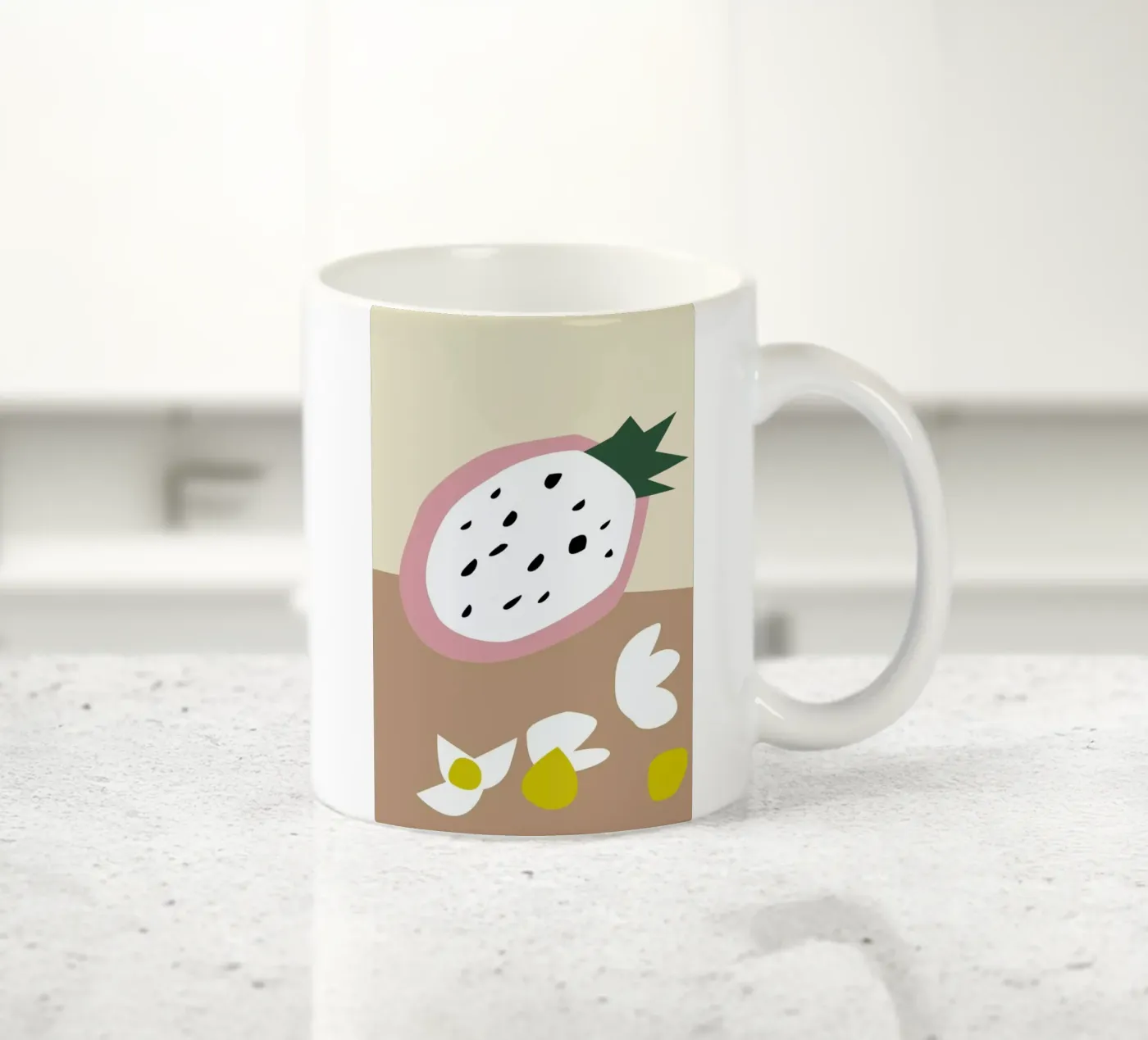 Fruit 2 ceramic mug by Helena Ravenne