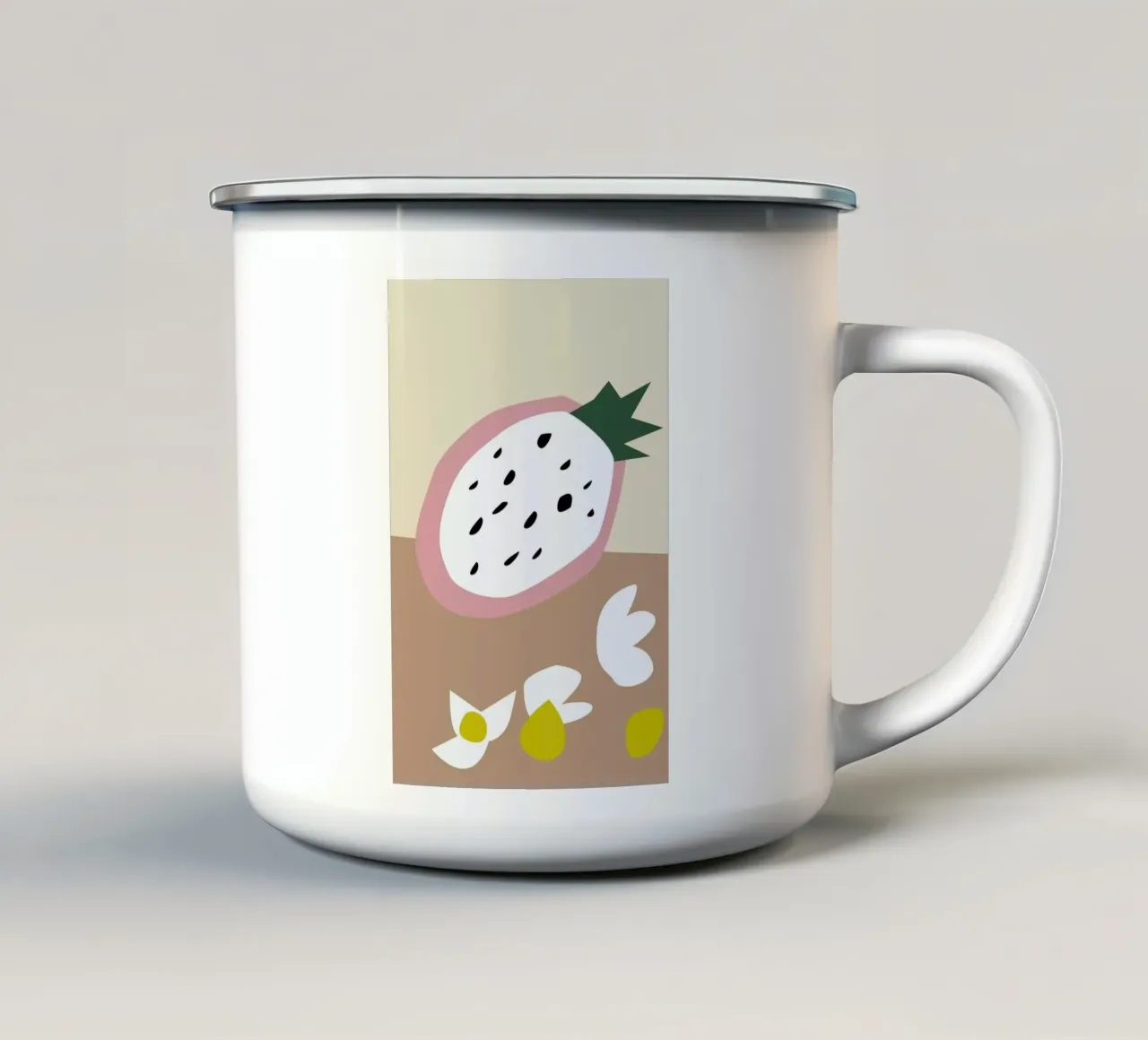 Fruit 2 tazza in smalto da Helena Ravenne