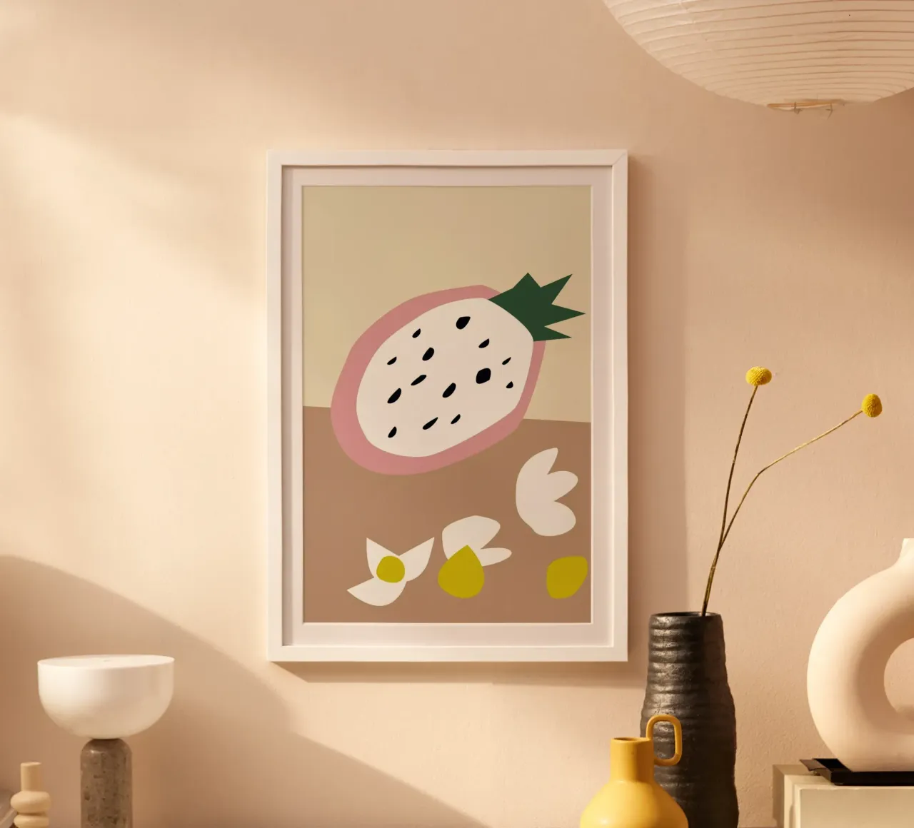 Fruit 2 poster con telaio in alluminio da Helena Ravenne