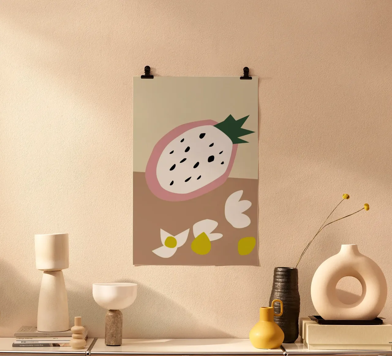 Fruit 2 poster con telaio in alluminio da Helena Ravenne