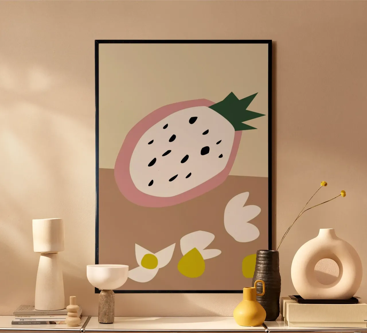 Fruit 2 poster con telaio in alluminio da Helena Ravenne