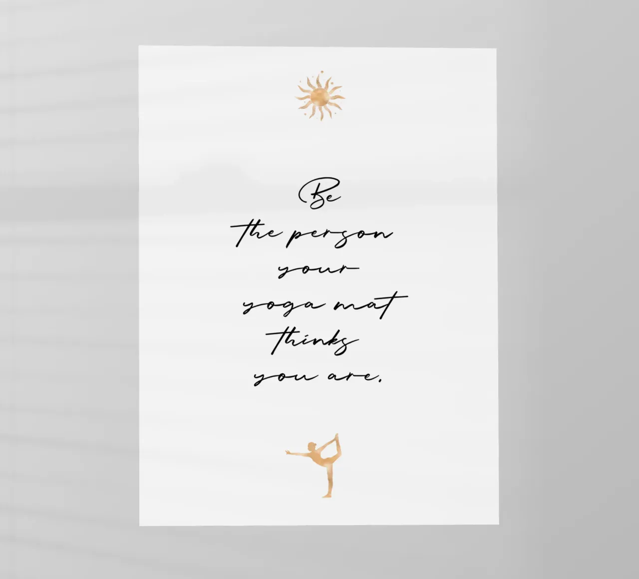 Be the person your yoga mat thinks you are pellicola backlit da Ohkimiko