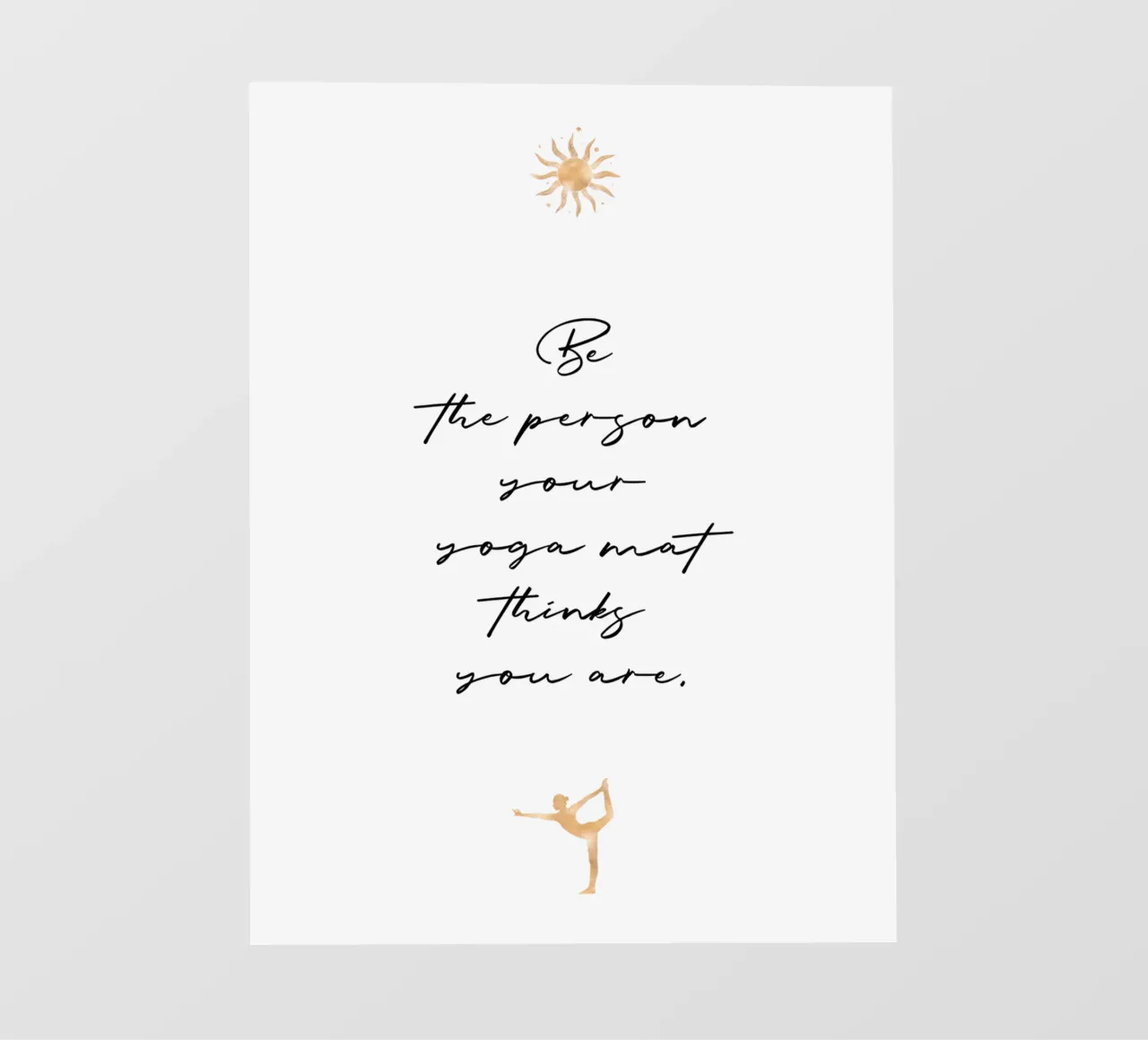 Be the person your yoga mat thinks you are pellicola backlit da Ohkimiko