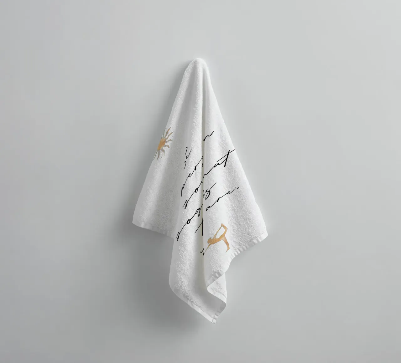 Be the person your yoga mat thinks you are asciugamano da bagno da Ohkimiko
