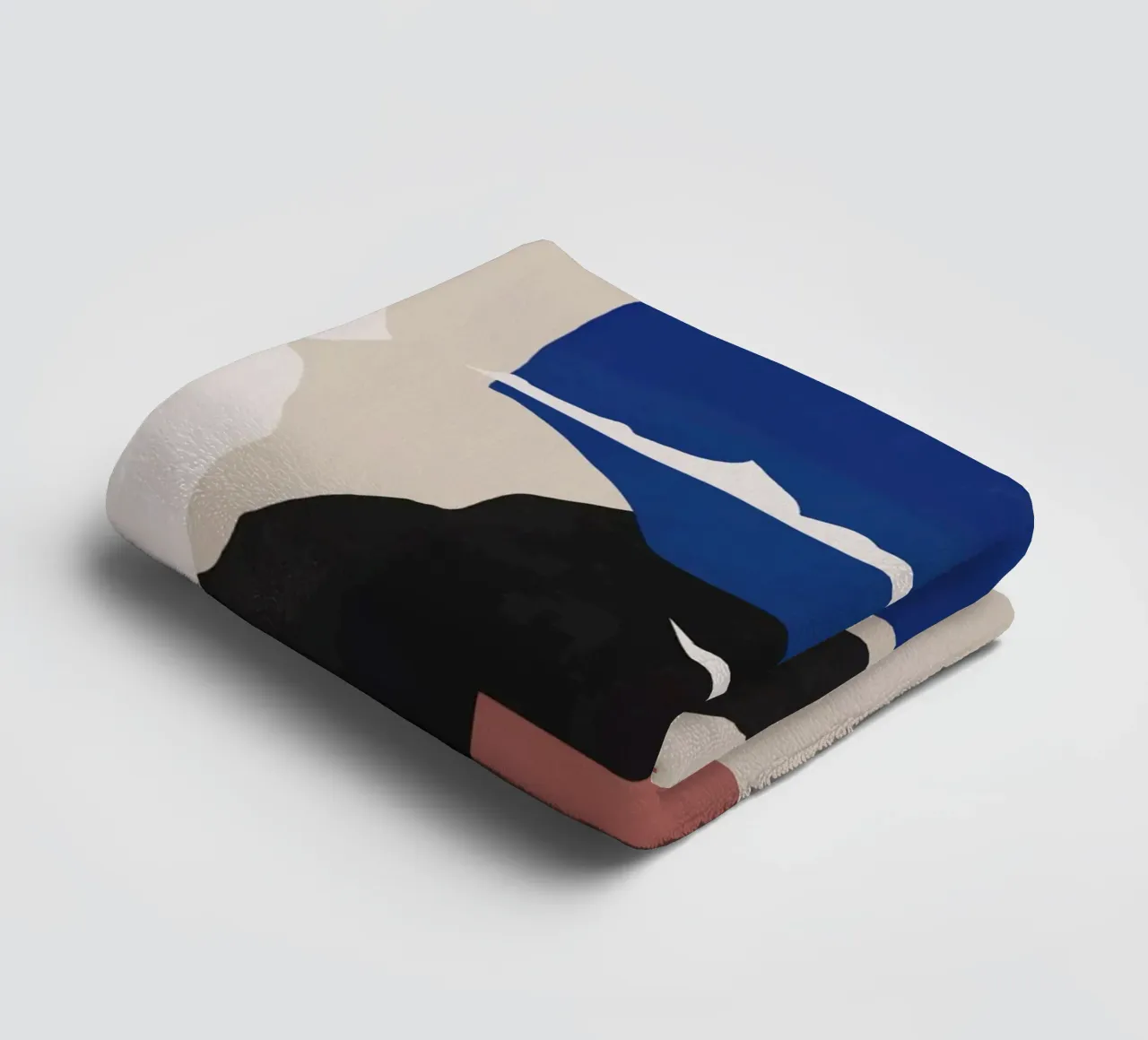 Arrangement organique découpé serviette de bain de Little Dean