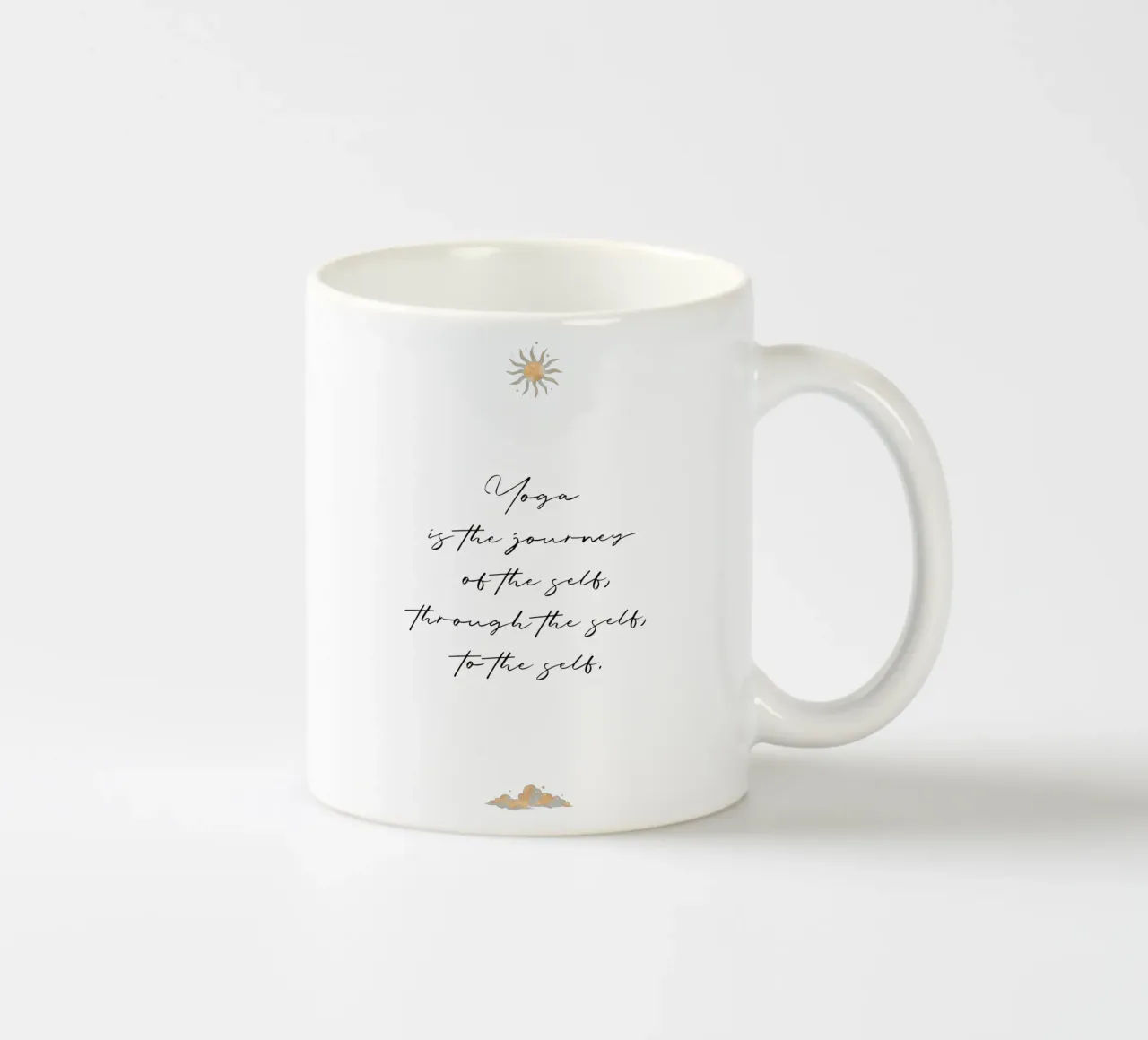 Yoga ist the journey... tazza in ceramica da Ohkimiko