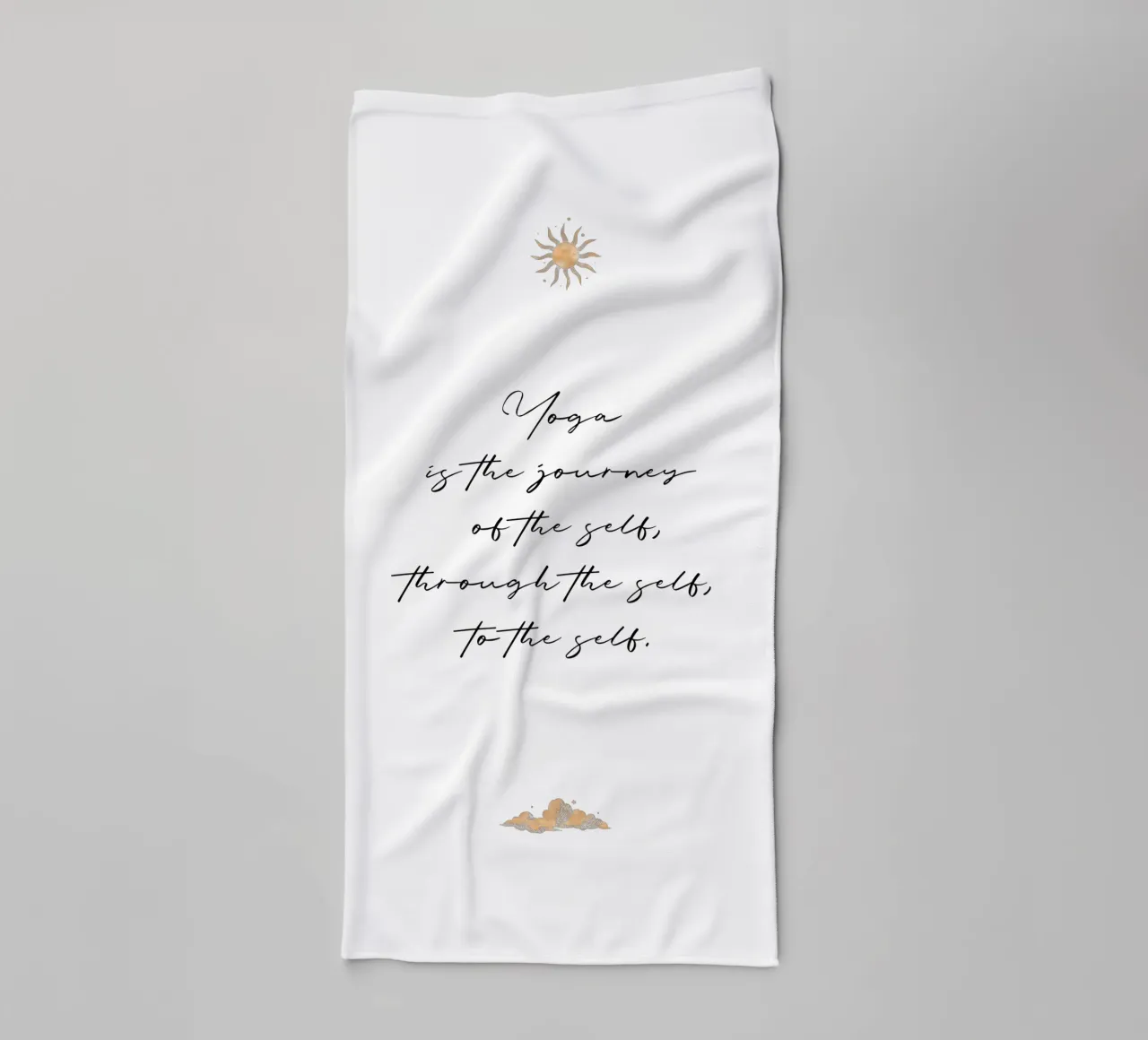 Yoga ist the journey... towel by Ohkimiko