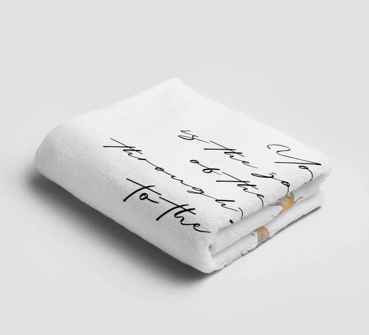 Yoga ist the journey... towel by Ohkimiko