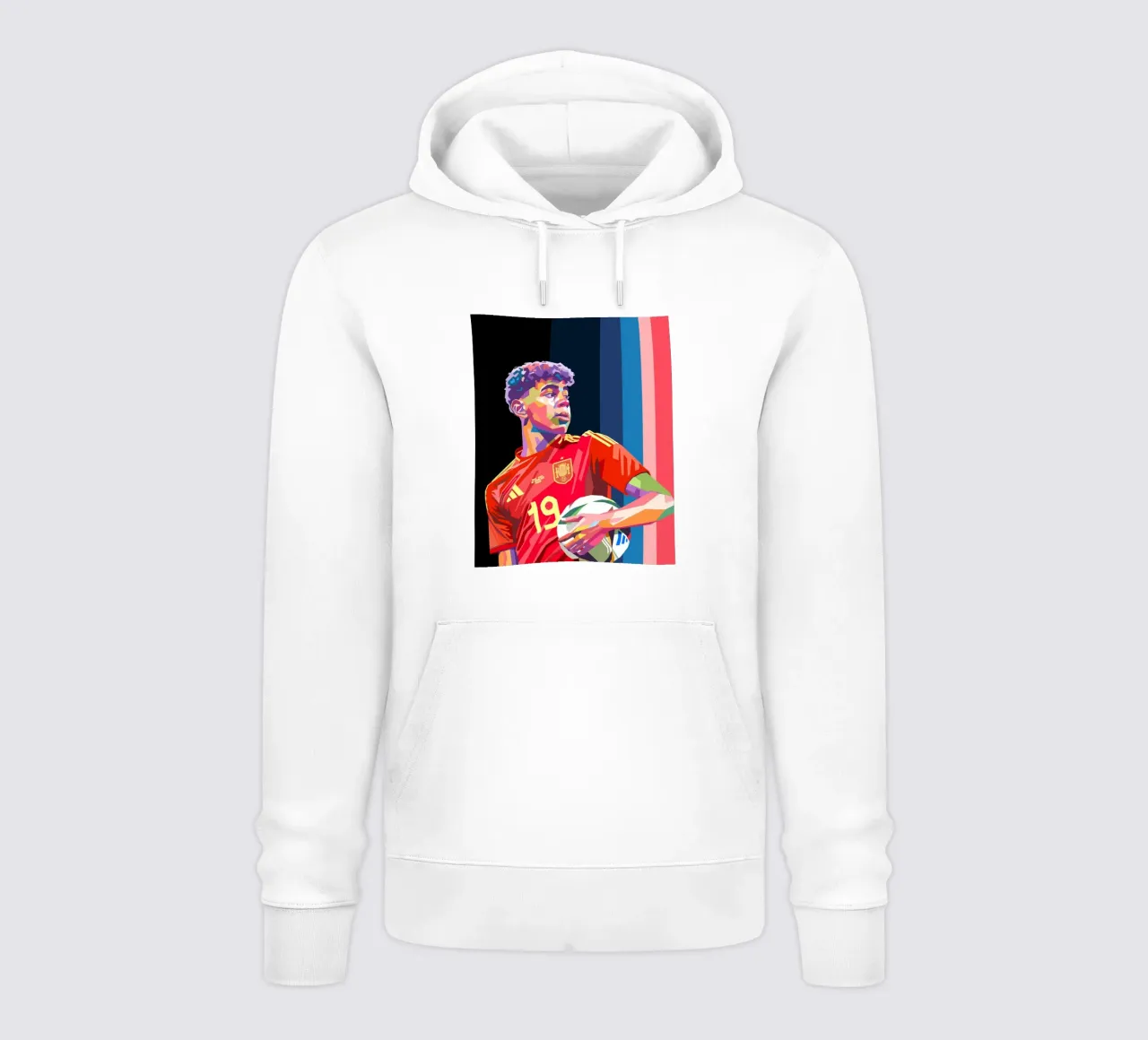 Lamine Yamal iconic football player felpa con cappuccio da Hantamrata