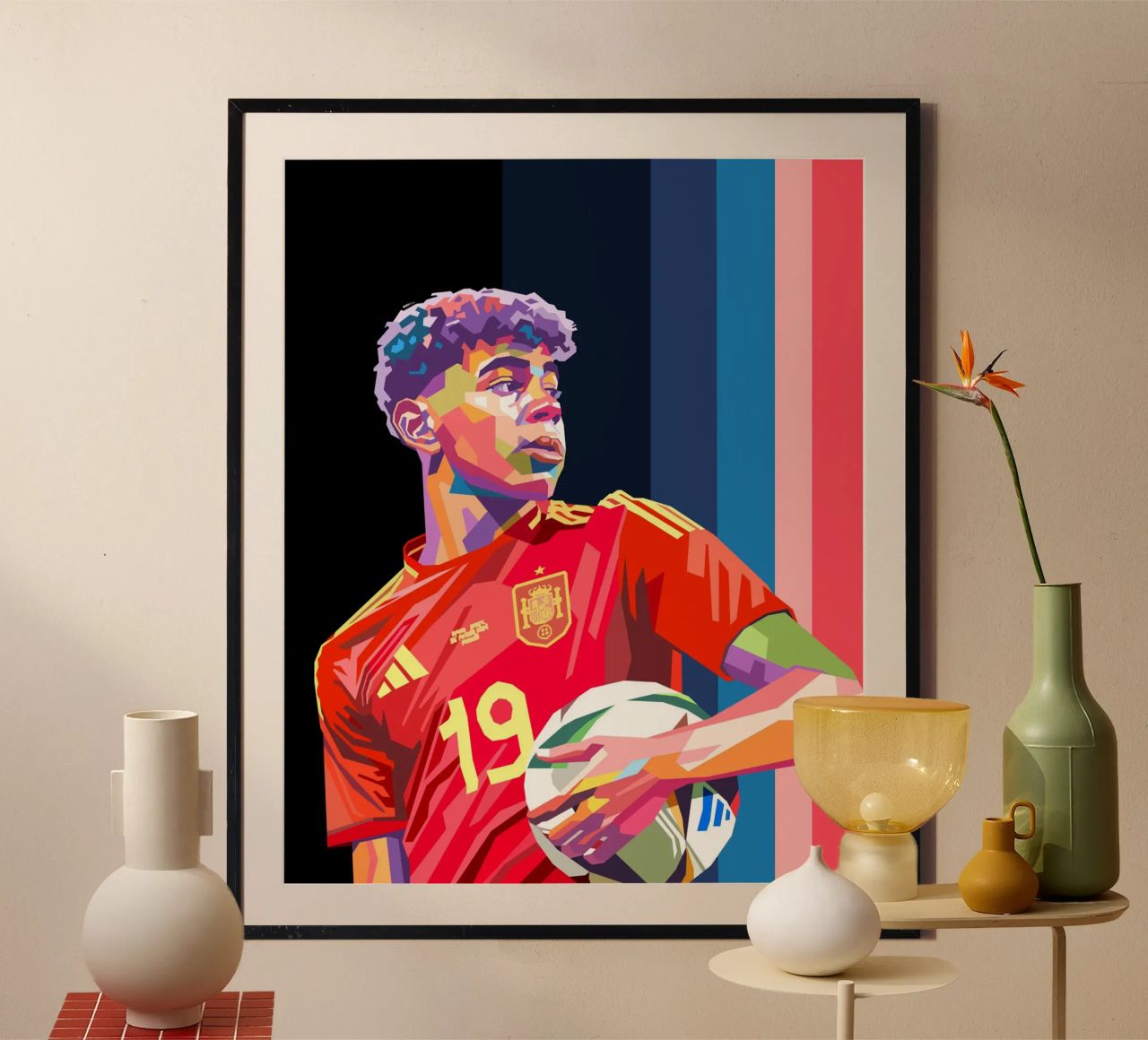 Lamine Yamal iconic football player poster de Hantamrata