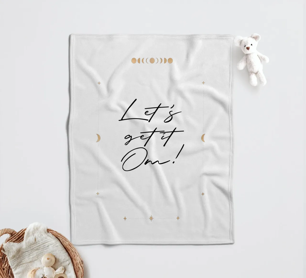 Let´s get it om! Fleecedecke von Ohkimiko