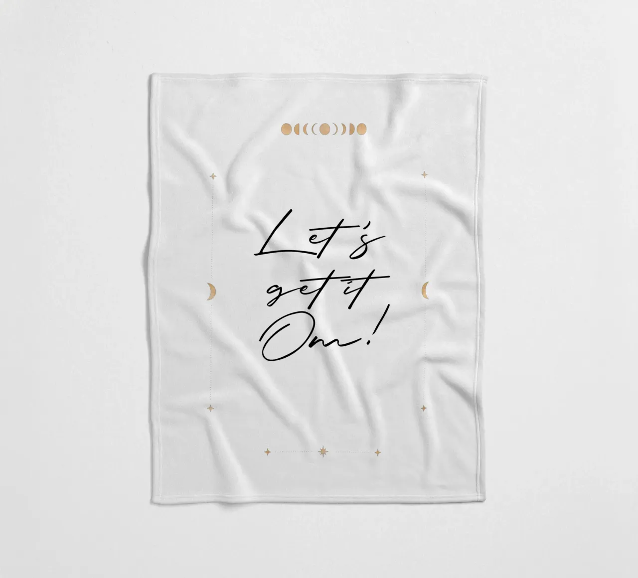 Let´s get it om! Fleecedecke von Ohkimiko