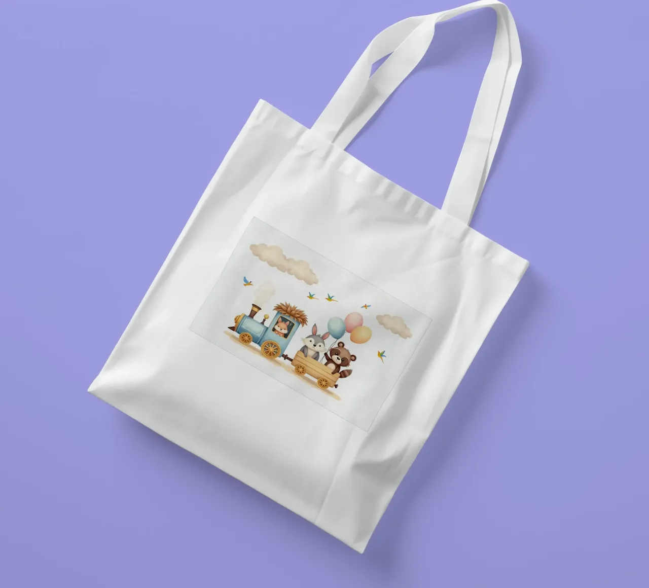 Espresso Amici della Foresta borsa in juta da Doodle Dreams Art