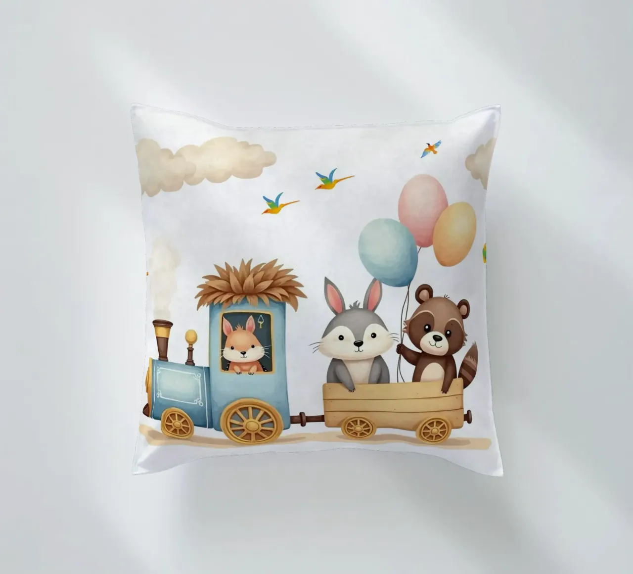 Espresso Amici della Foresta cuscino da Doodle Dreams Art