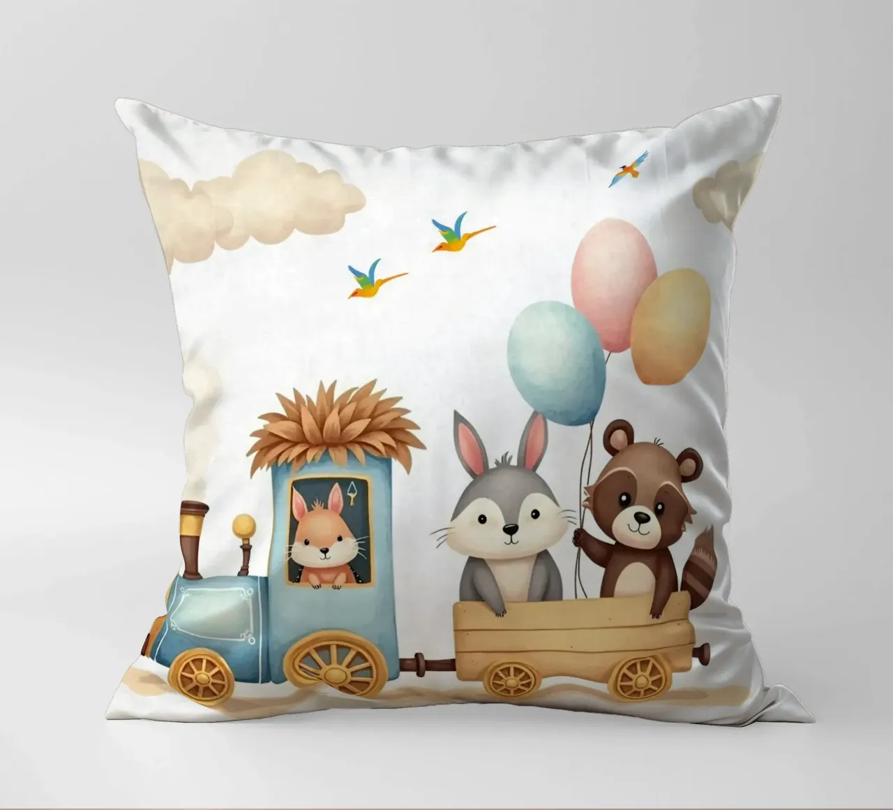 Espresso Amici della Foresta cuscino da Doodle Dreams Art