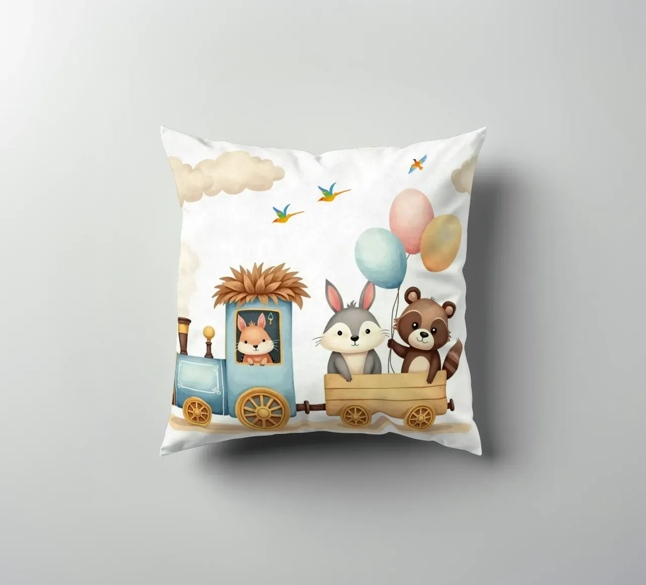 Espresso Amici della Foresta cuscino da Doodle Dreams Art