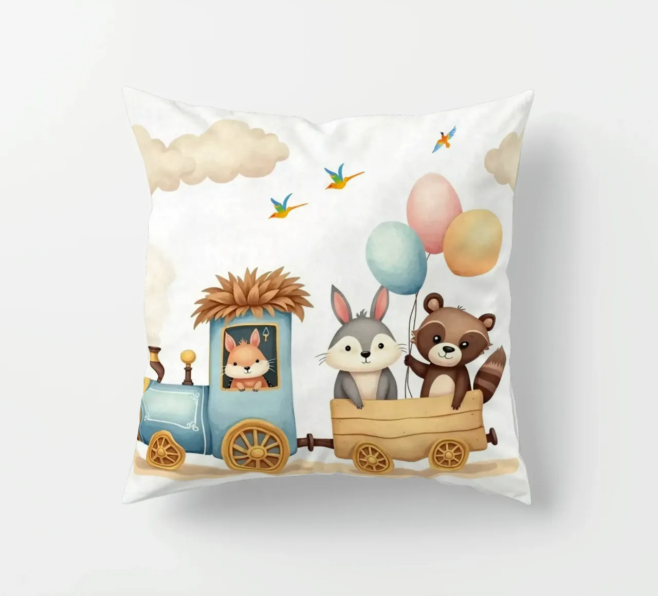 Espresso Amici della Foresta cuscino da Doodle Dreams Art