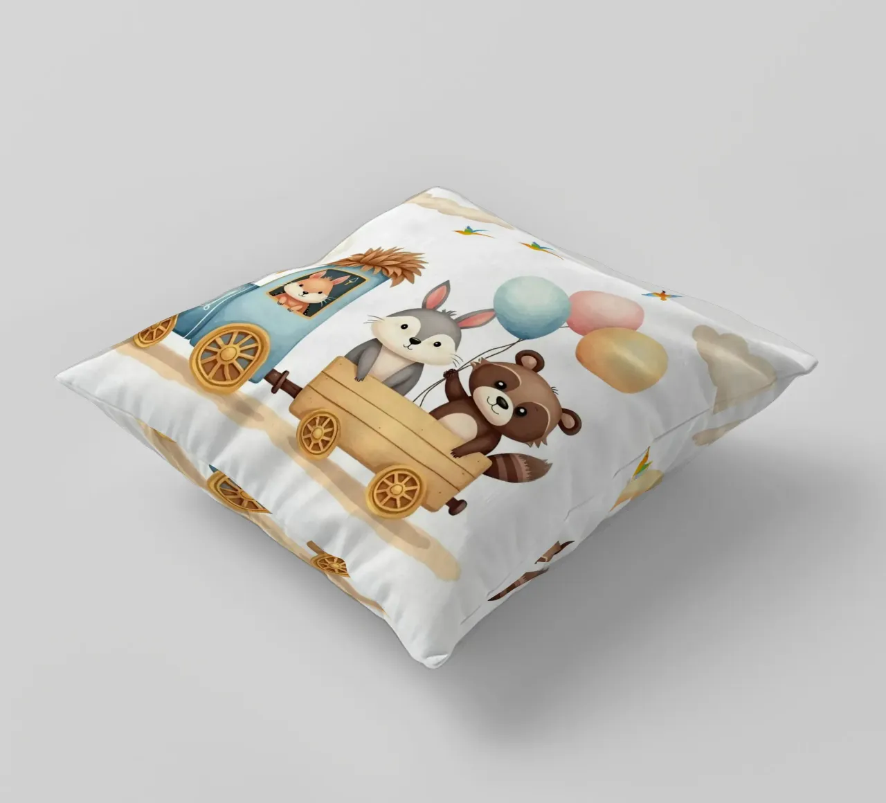 Espresso Amici della Foresta cuscino da Doodle Dreams Art