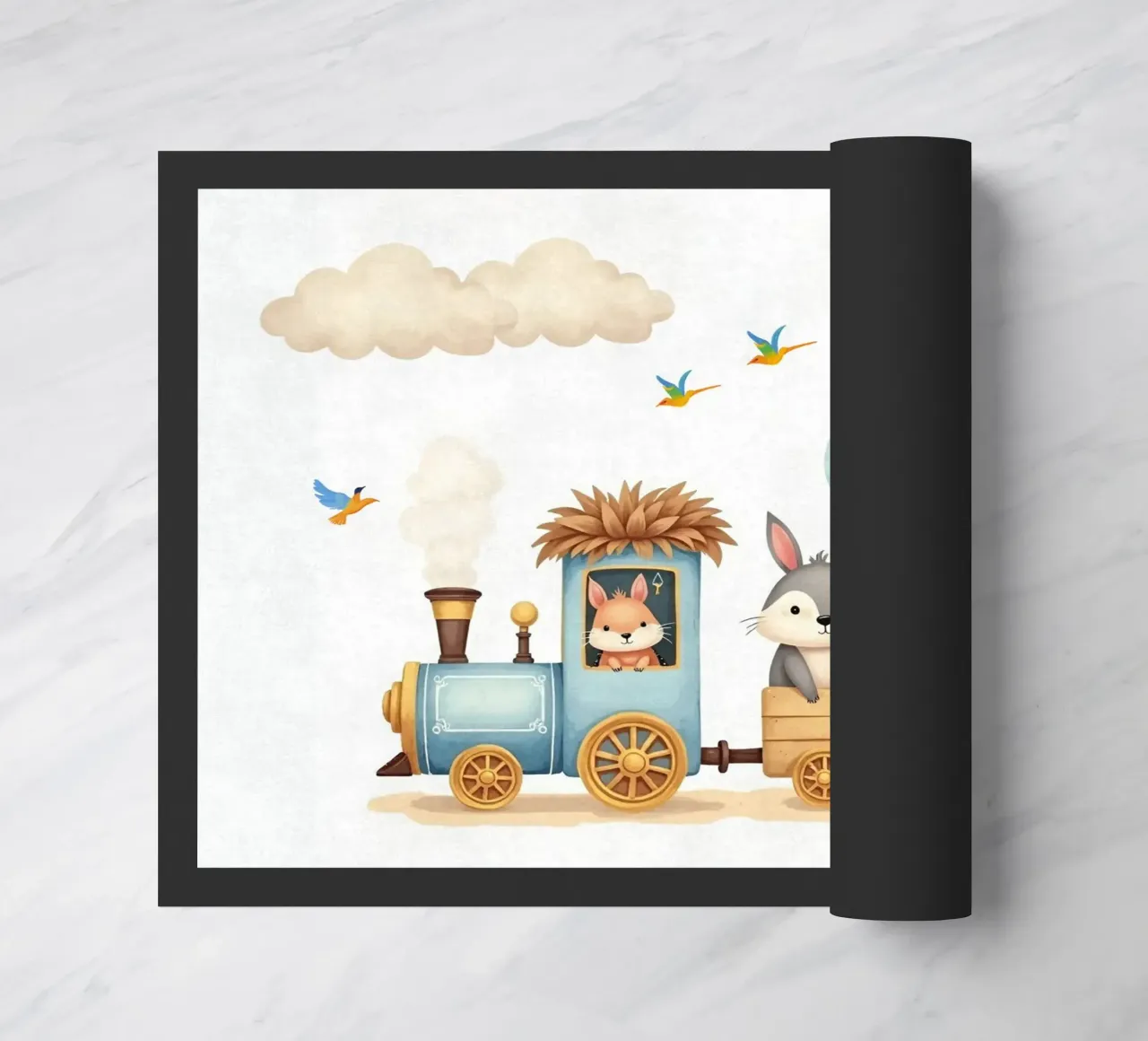 Espresso Amici della Foresta zerbino da Doodle Dreams Art