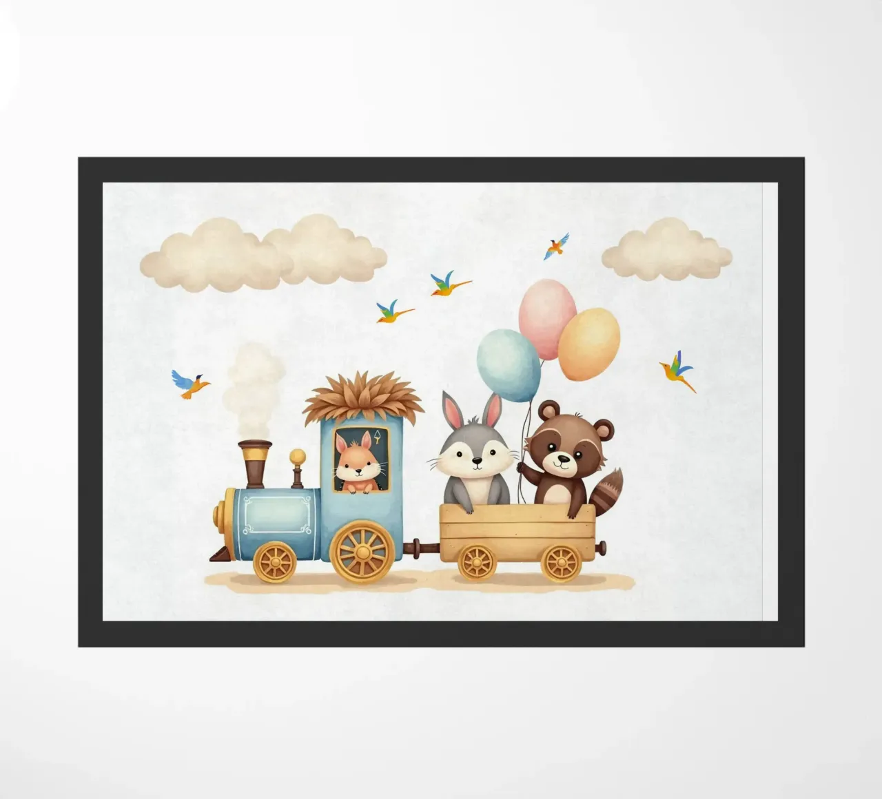Espresso Amici della Foresta zerbino da Doodle Dreams Art