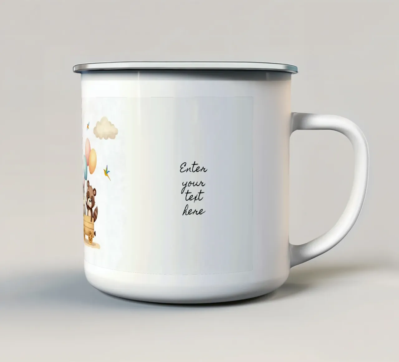 Espresso Amici della Foresta tazza in smalto da Doodle Dreams Art