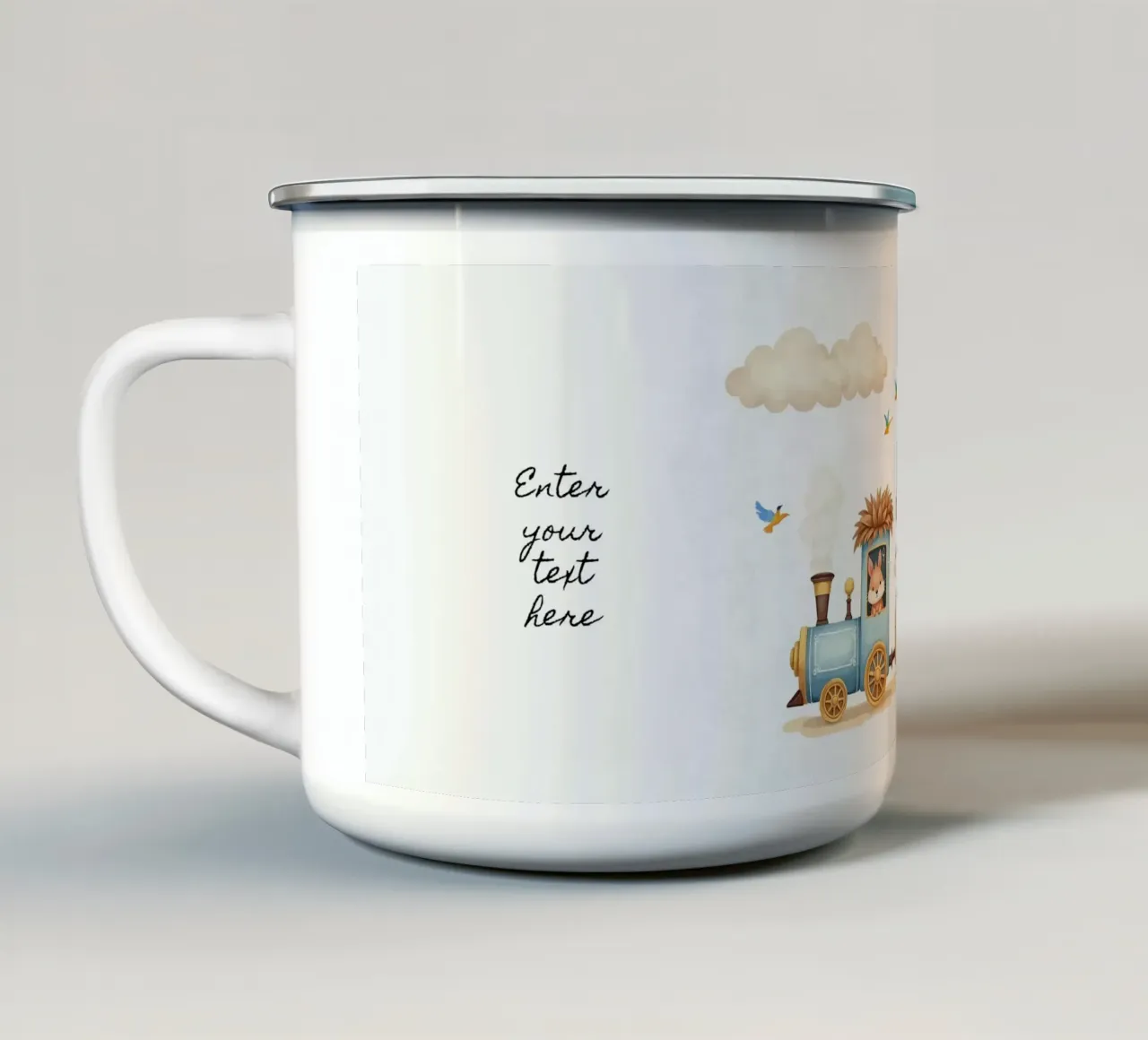 Espresso Amici della Foresta tazza in smalto da Doodle Dreams Art