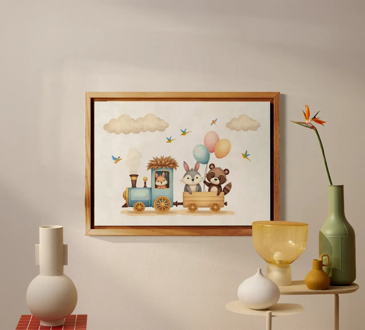 Espresso Amici della Foresta pannello forex da Doodle Dreams Art