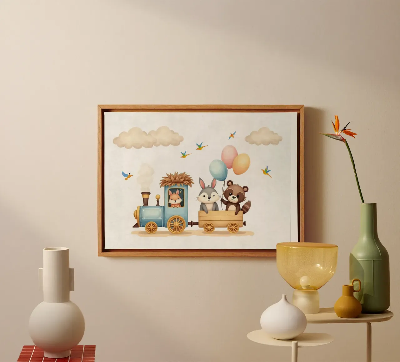 Espresso Amici della Foresta tela da Doodle Dreams Art