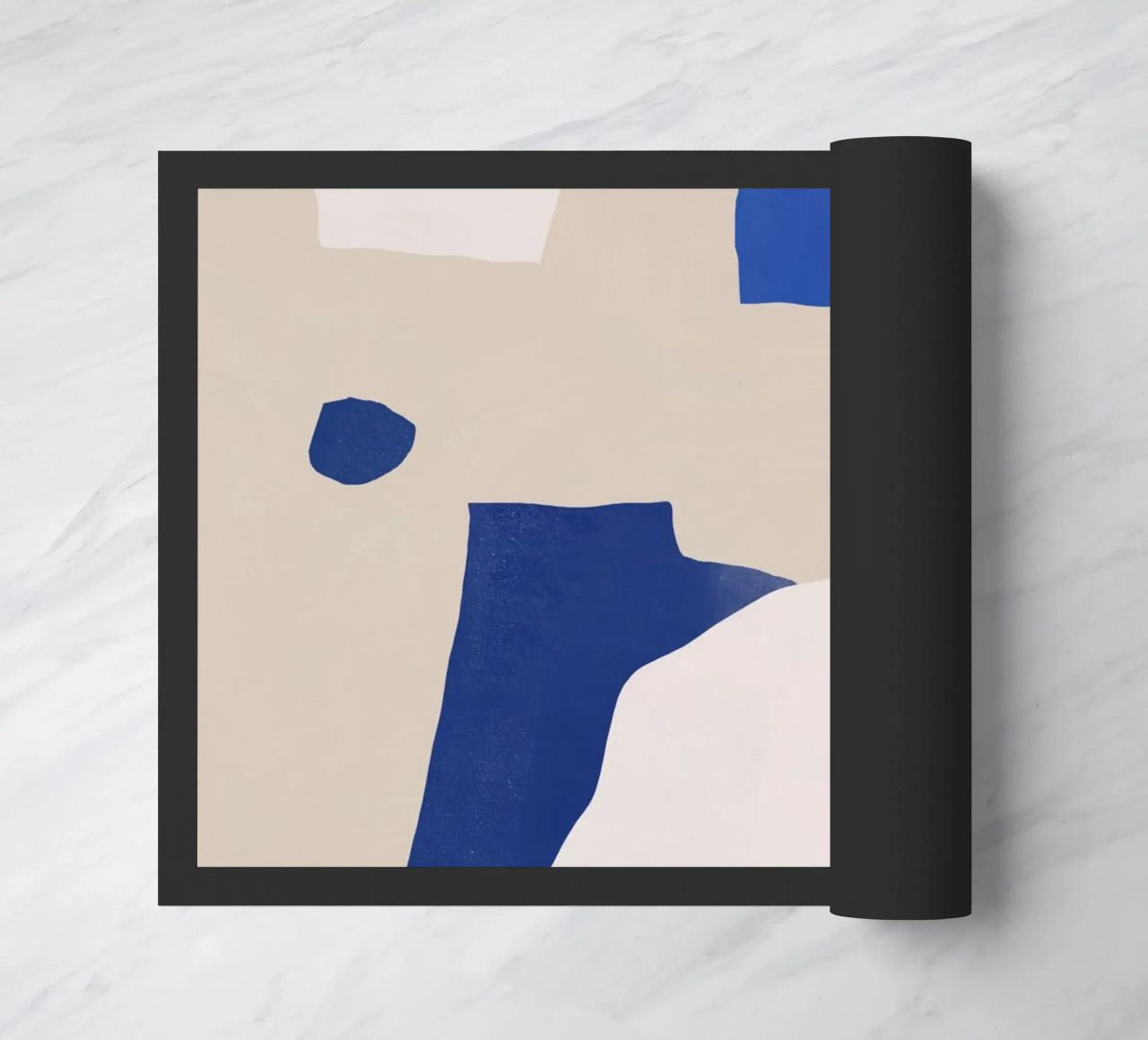 Astratto minimalista cobalto zerbino da Little Dean