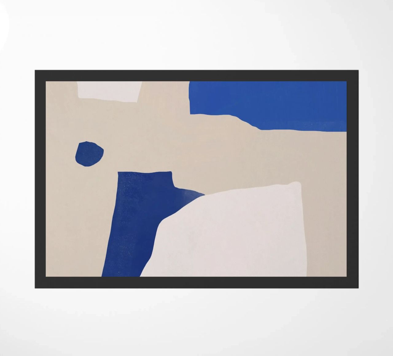 Astratto minimalista cobalto zerbino da Little Dean