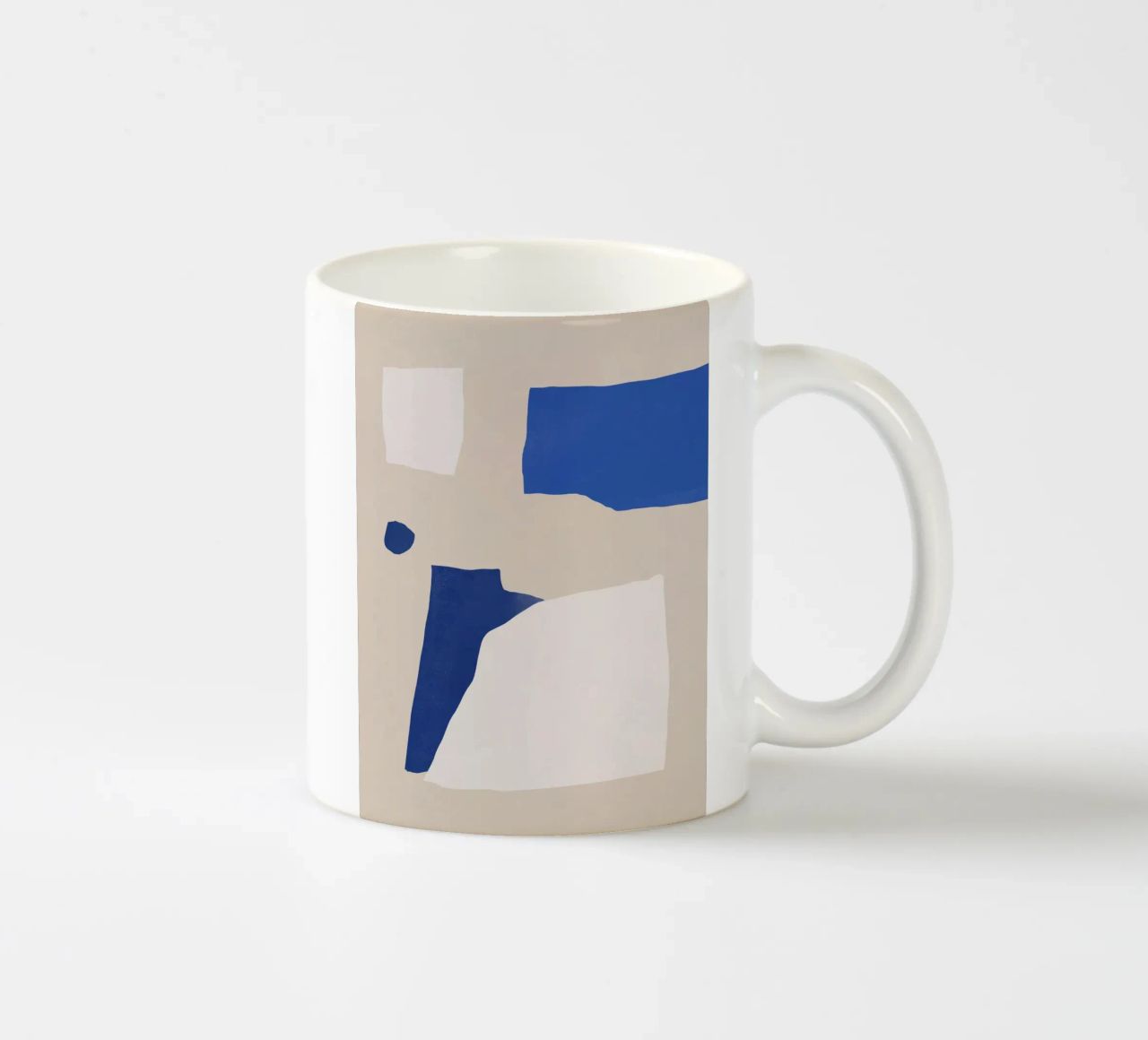 Astratto minimalista cobalto tazza in ceramica da Little Dean
