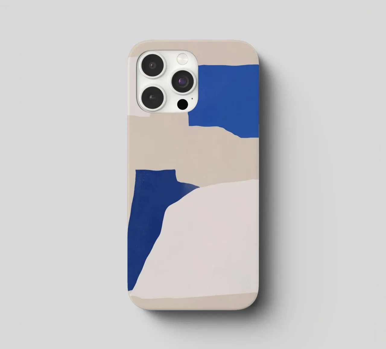 Cobalt minimal abstract iphone case by Little Dean