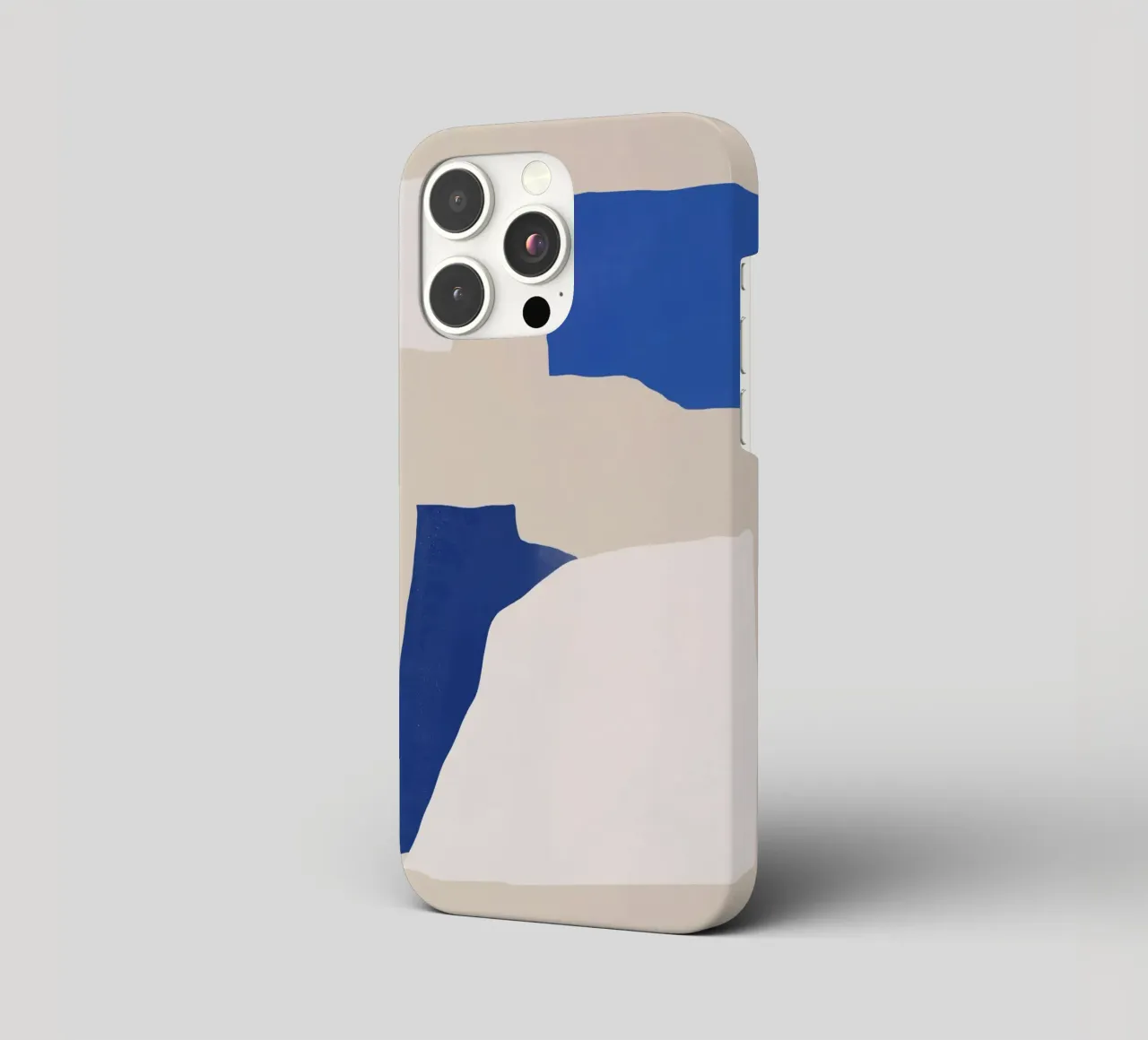 Cobalt minimal abstract iphone case by Little Dean