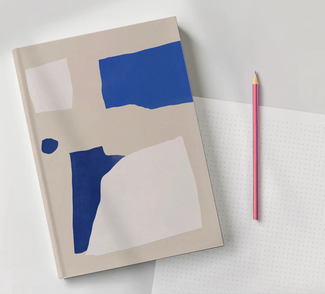 Cobalt minimal abstract notebook by Little Dean